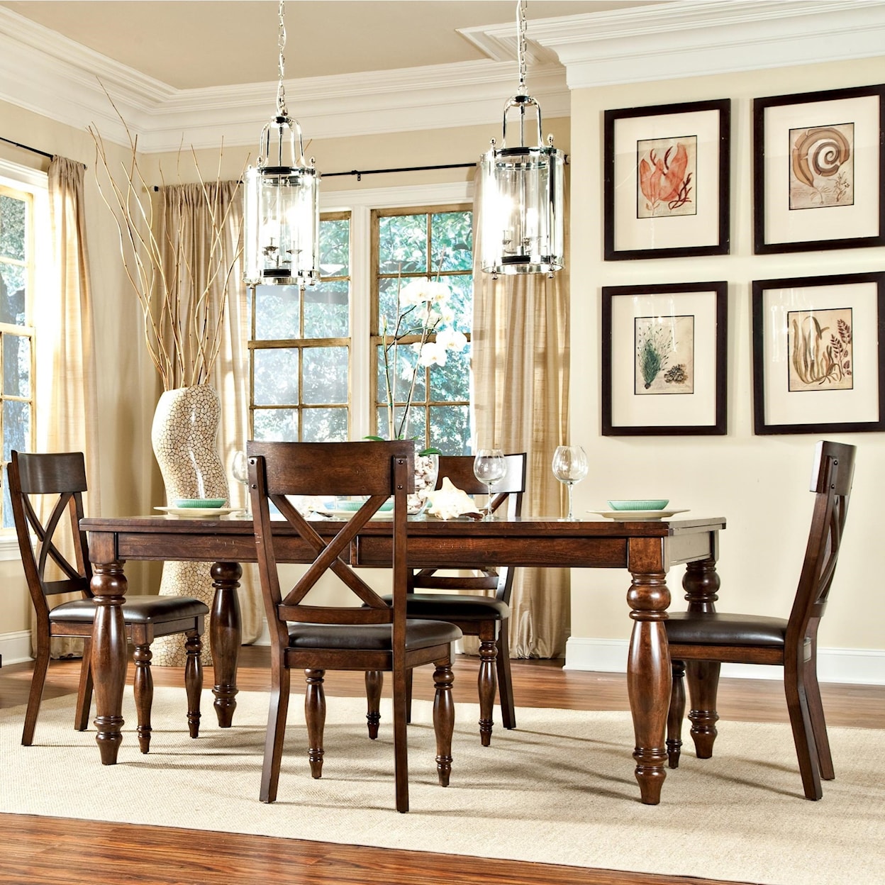 Intercon Kingston 5 Piece Dining Set