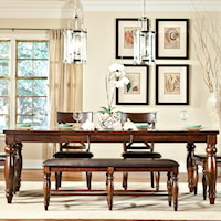 Dining Leg Table with Butterfly Leaf