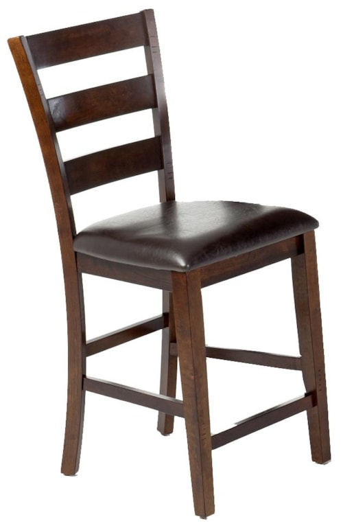 Transitional Bar Stool with Upholstered Seat