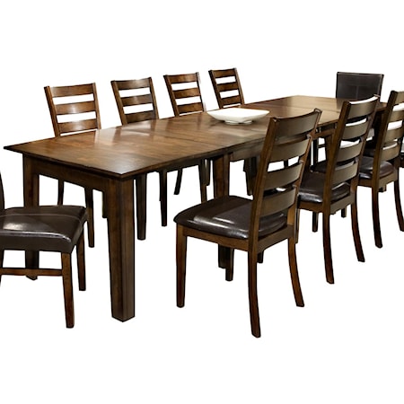 Dining Table with 3 Leaves