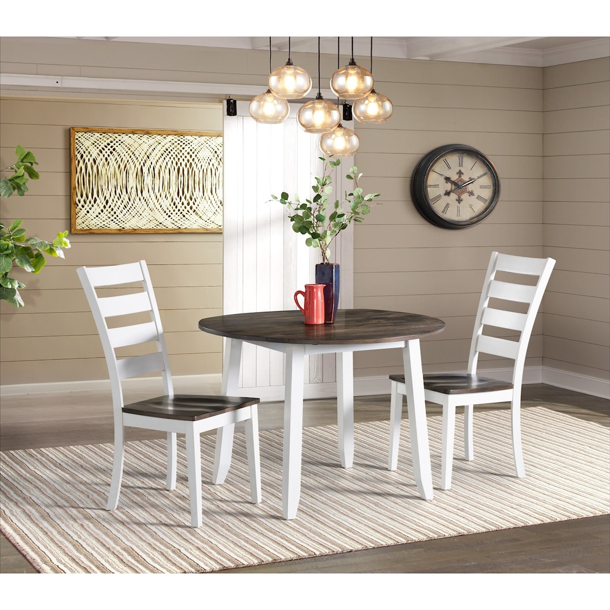 Intercon Kona Drop Leaf Dining Table and Chair Set