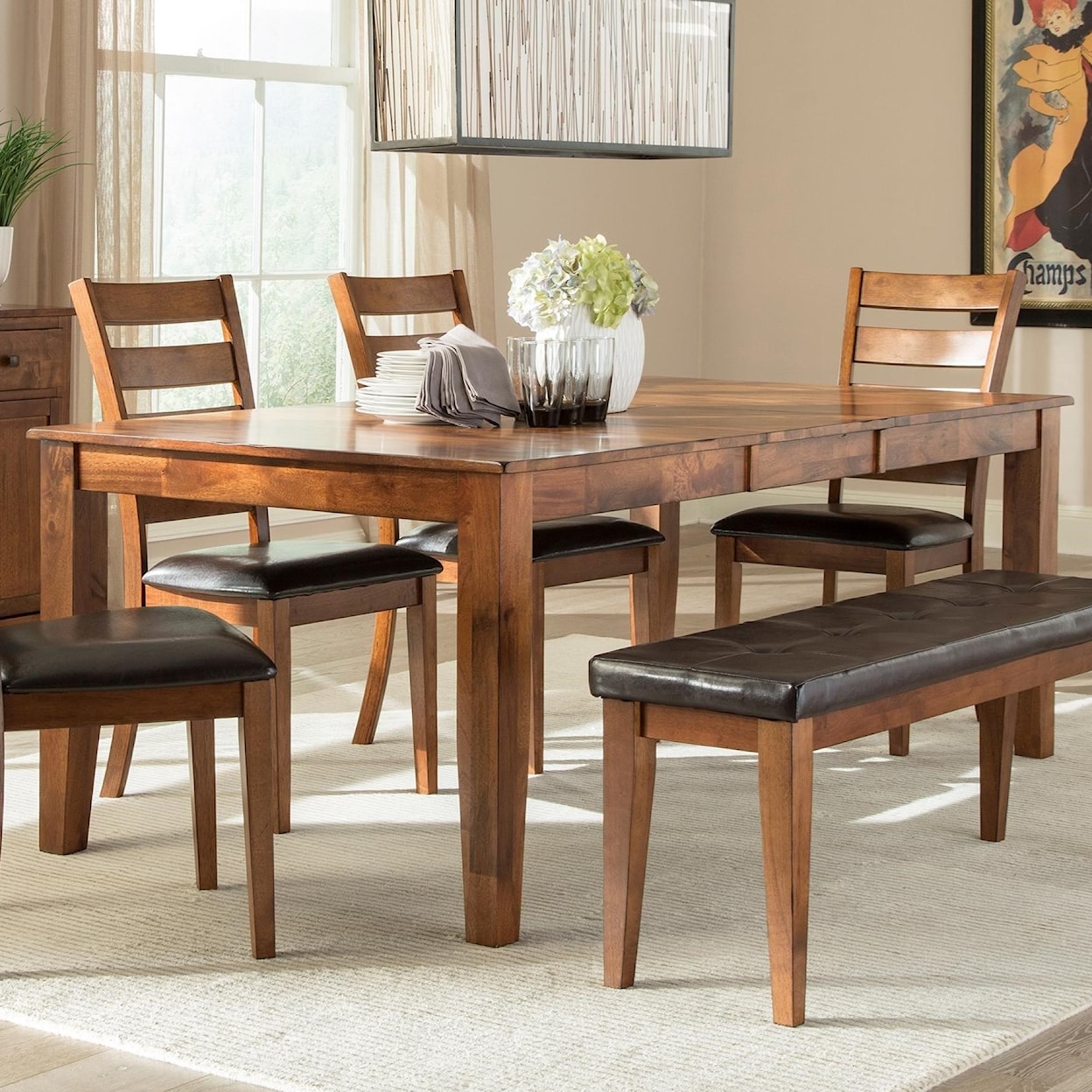 Intercon Kona Dining Table with Butterfly Leaf