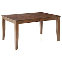 Solid Mango Wood Dining Table with Butterfly Leaf
