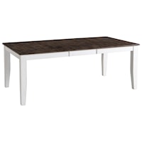 Solid Mango Wood Dining Table with Butterfly Leaf