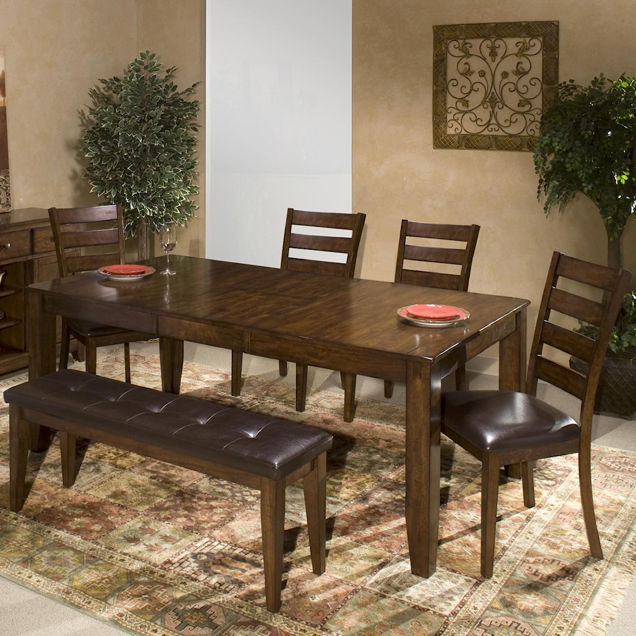 Belfort Select Cabin Creek 6 Piece Dining Room Set