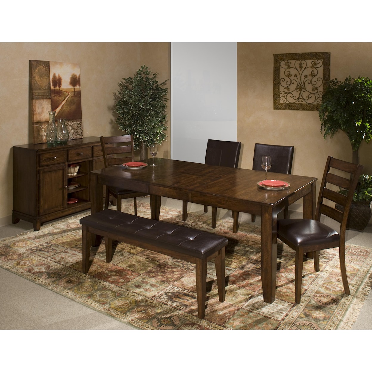 Intercon Kona Dining Table with Butterfly Leaf