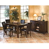 Intercon Kona 5 Piece Dining Set with Parson's Side Chairs