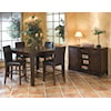 Intercon Kona Gathering Table with Parson's Barstools