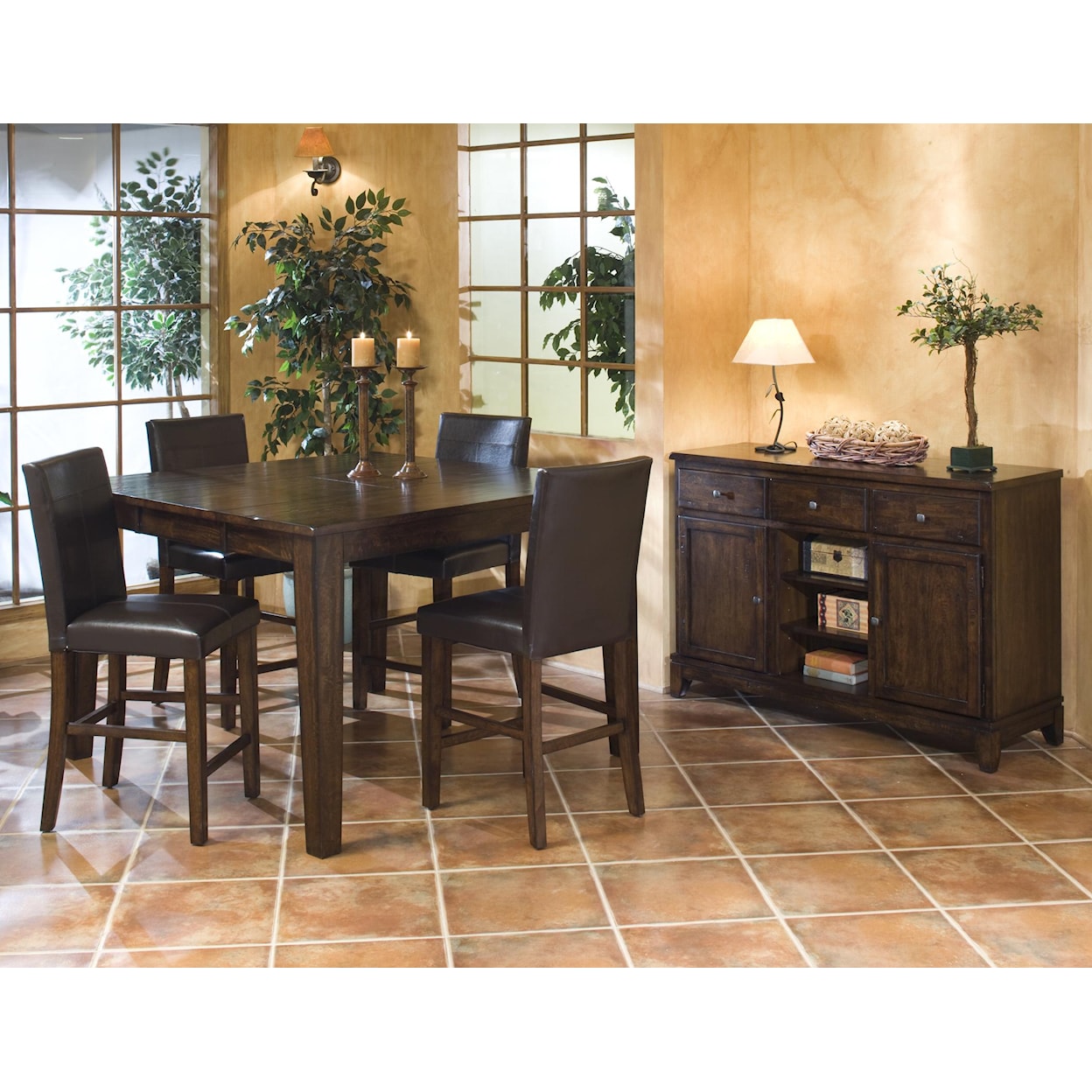 Belfort Select Cabin Creek Gathering Table with Butterfly Leaf