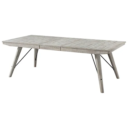 Contemporary Rectangular Dining Table with Leaf Extension