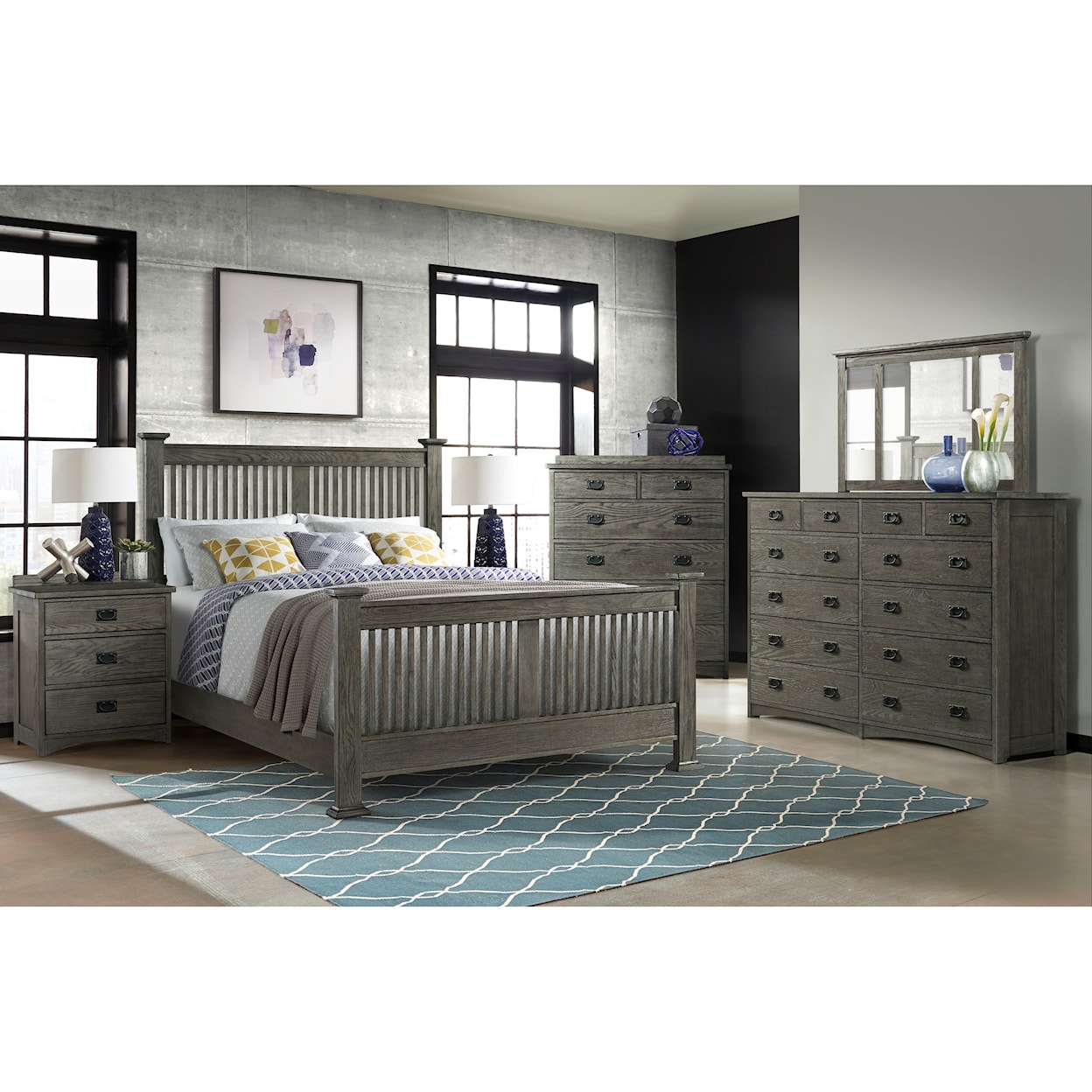 VFM Signature Oak Park 6 Drawer Chest