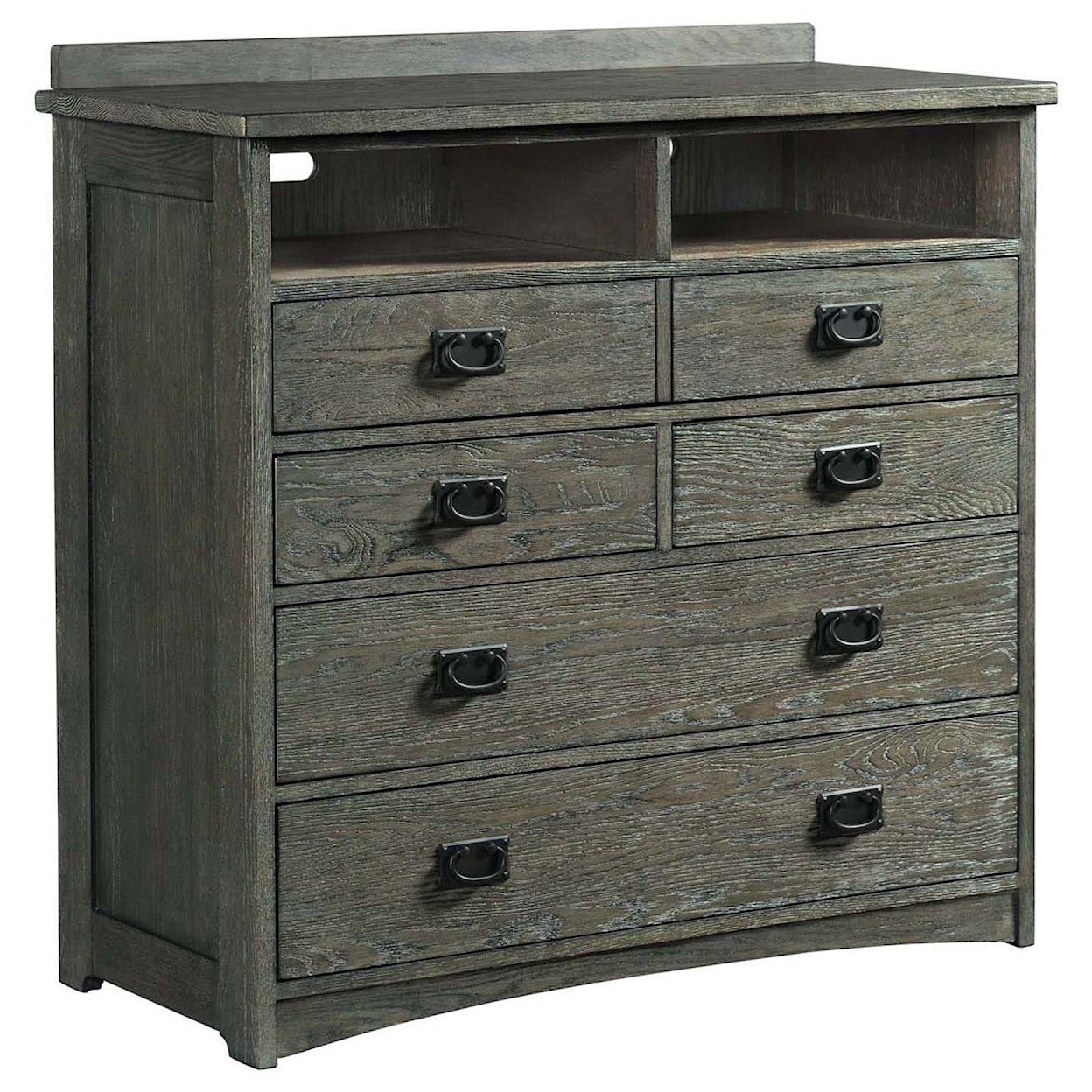 VFM Signature Oak Park 5 Drawer Media Chest