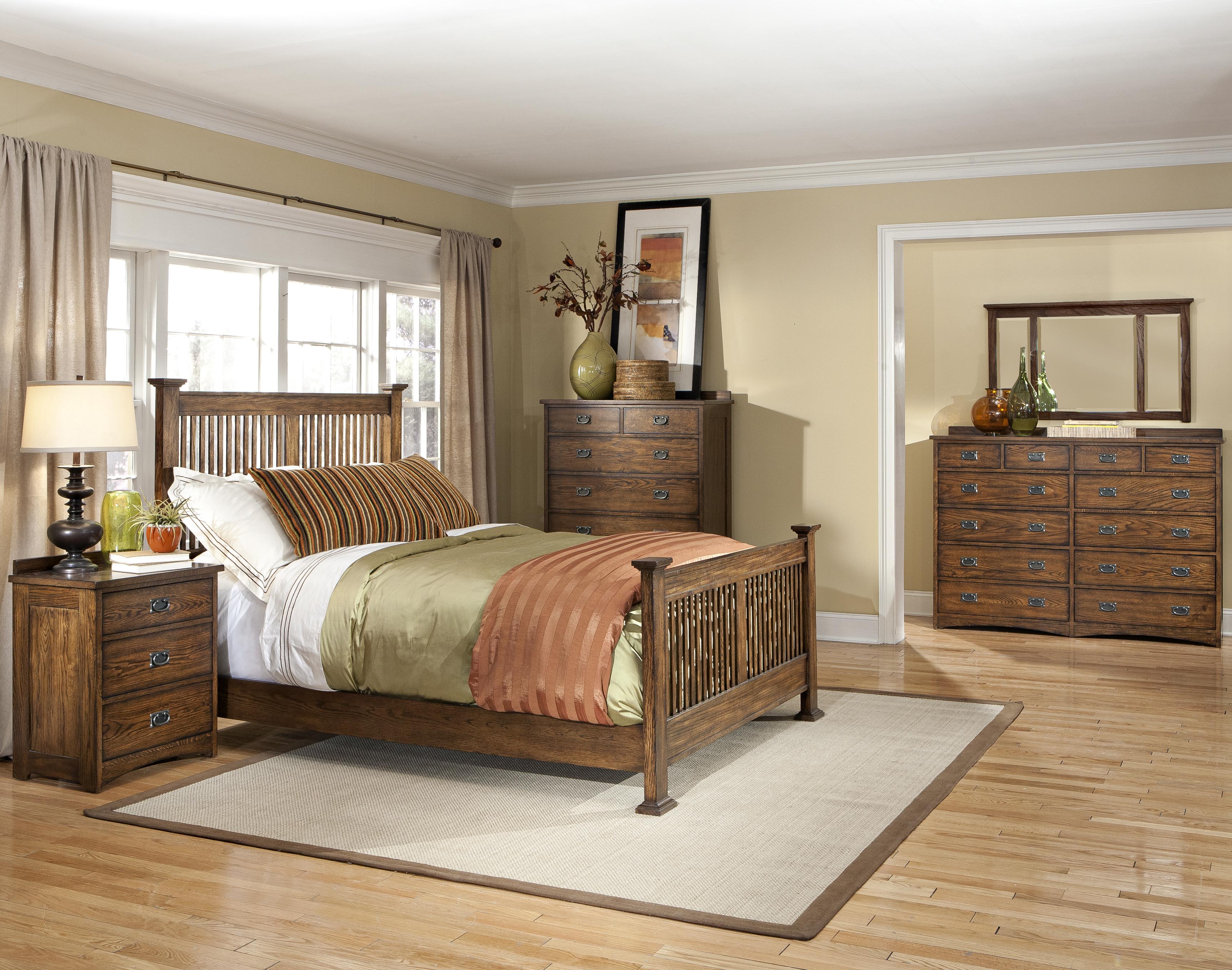 Intercon Oak Park Queen Panel Bed