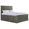 VFM Signature Oak Park California King Bed with 6 Storage Drawers