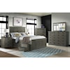 Intercon Oak Park Queen Panel Bed with 6 Storage Drawers