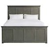 VFM Signature Oak Park Queen Panel Bed with 9 Storage Drawers