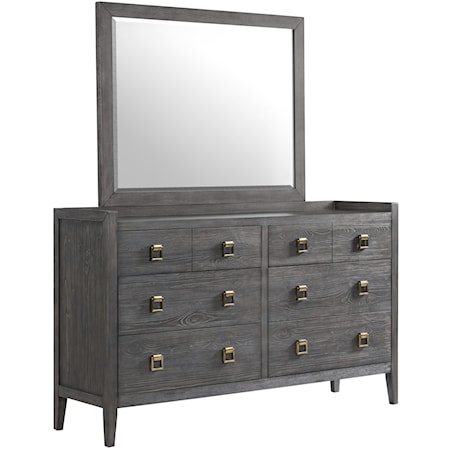 8-Drawer Dresser and Mirror Set
