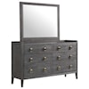 Intercon Portia 8-Drawer Dresser and Mirror Set