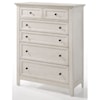 Intercon San Mateo Transitional Chest of Drawers with Cedar Bottom Panels