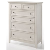 Transitional Chest of Drawers with Cedar Bottom Panels