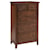 Intercon San Mateo Transitional Chest of Drawers with Cedar Bottom Panels