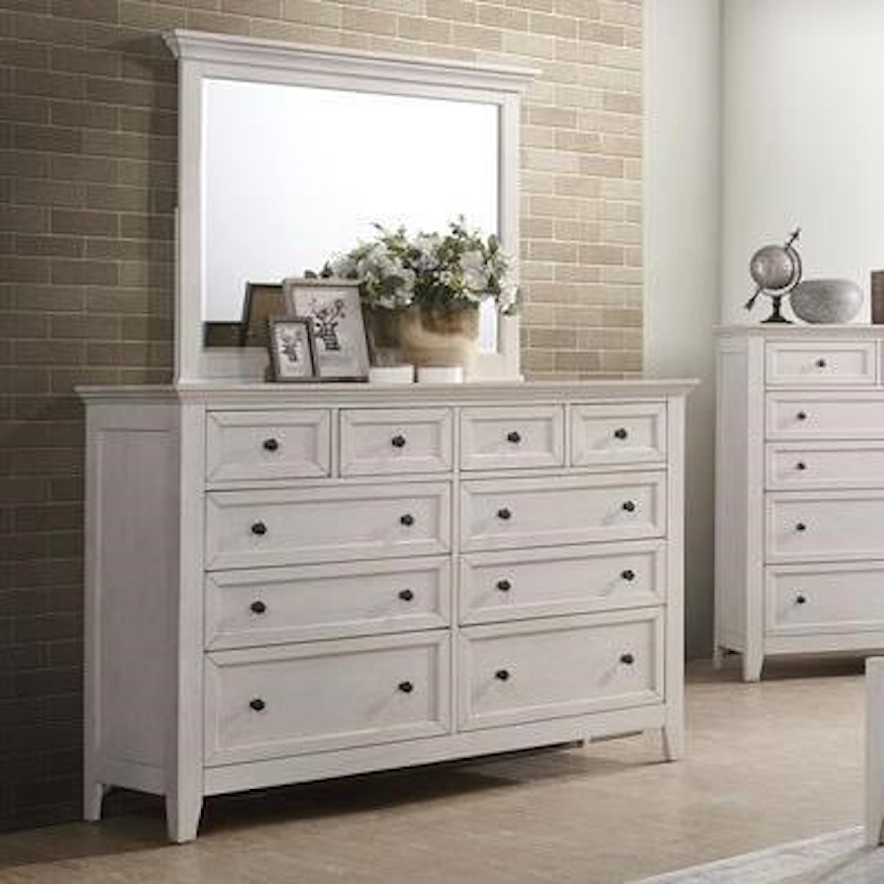 Belfort Select Mill Run Dresser with Mirror