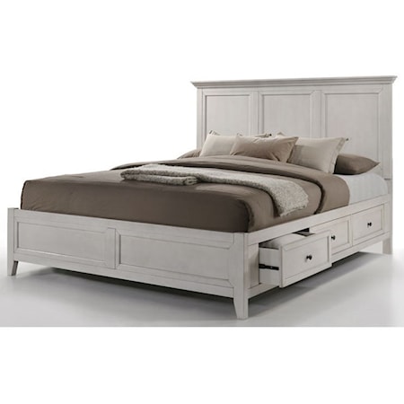 King Storage Bed