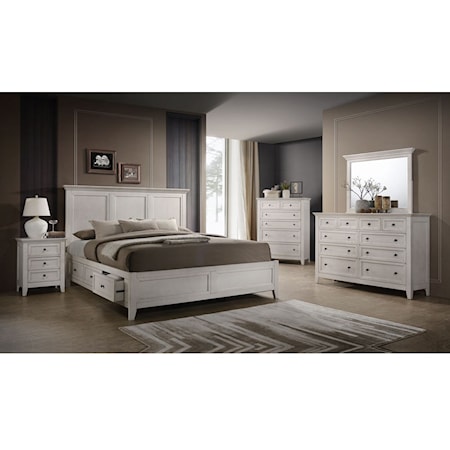 5 Piece Queen Storage Bedroom Group