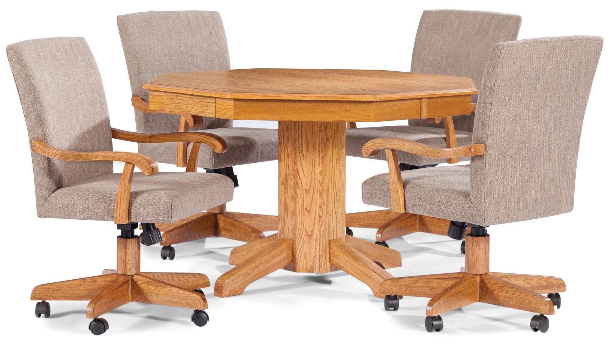 5 Piece Octagon Table Set