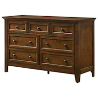 Transitional Youth Dresser with 7 Drawers