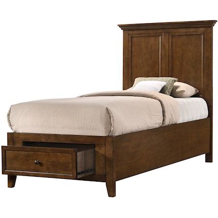 Youth Twin Storage Panel Bed