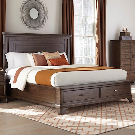 King Storage Bed