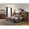 Intercon Wolf Creek Queen Bookcase Bed with Storage