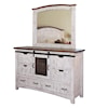 International Furniture Direct Pueblo Dresser and Mirror Set