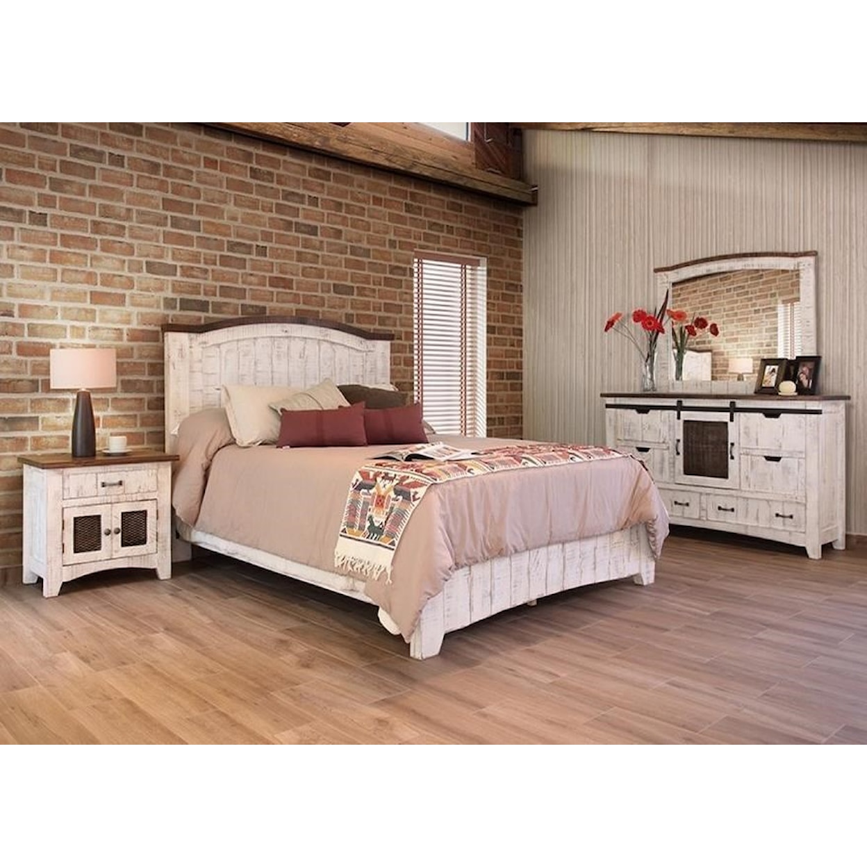 International Furniture Direct Pueblo Queen Bed
