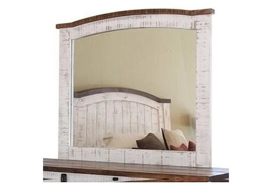 Pueblo Mirror by International Furniture Direct at Westrich Furniture & Appliances