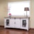 International Furniture Direct Pueblo 80" TV Stand with Mesh Panel Doors