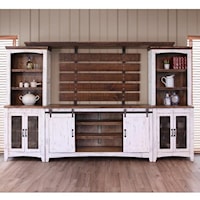 Wall Unit with Distressed Finish