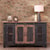 International Furniture Direct Pueblo 60" TV Stand with Mesh Panel Doors