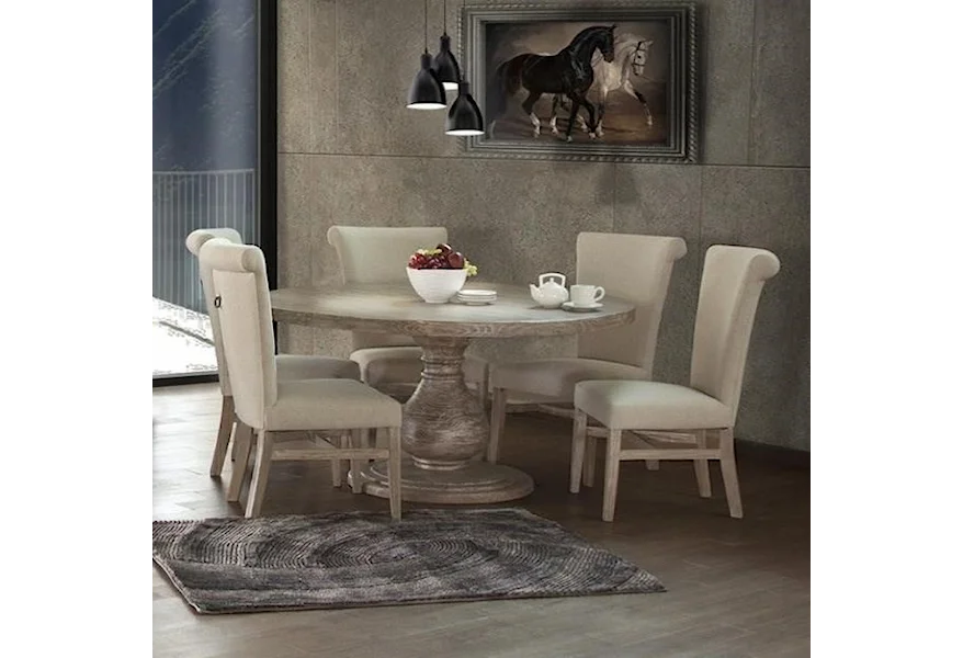 Bonanza 6 Piece Table and Chair Set by International Furniture Direct at Lindy's Furniture Company