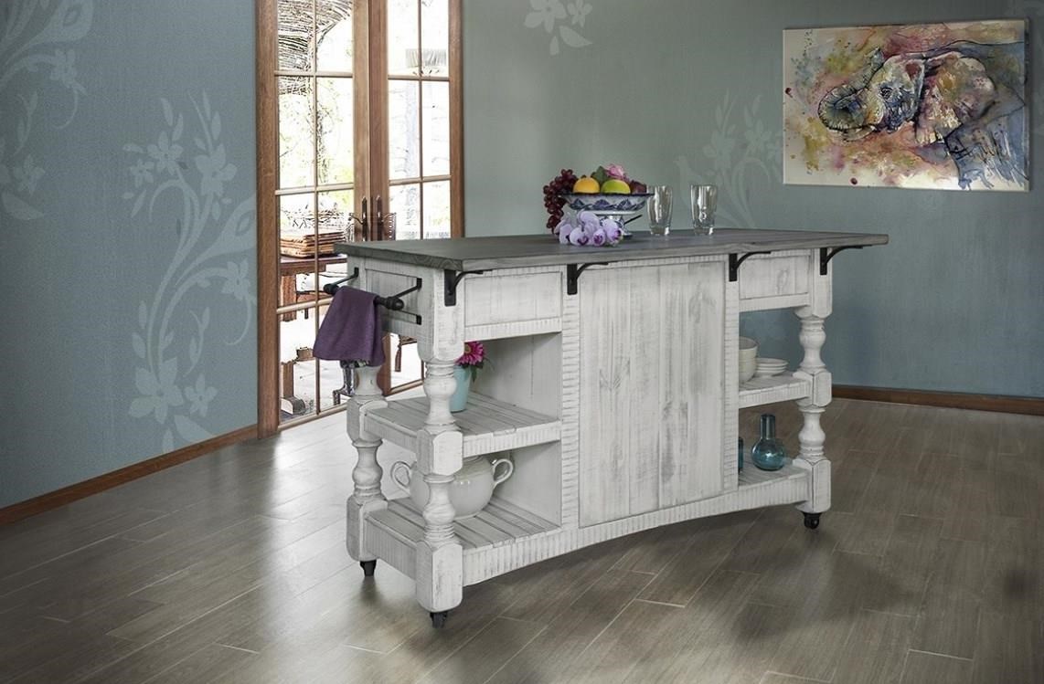 2-Door Kitchen Island Cart