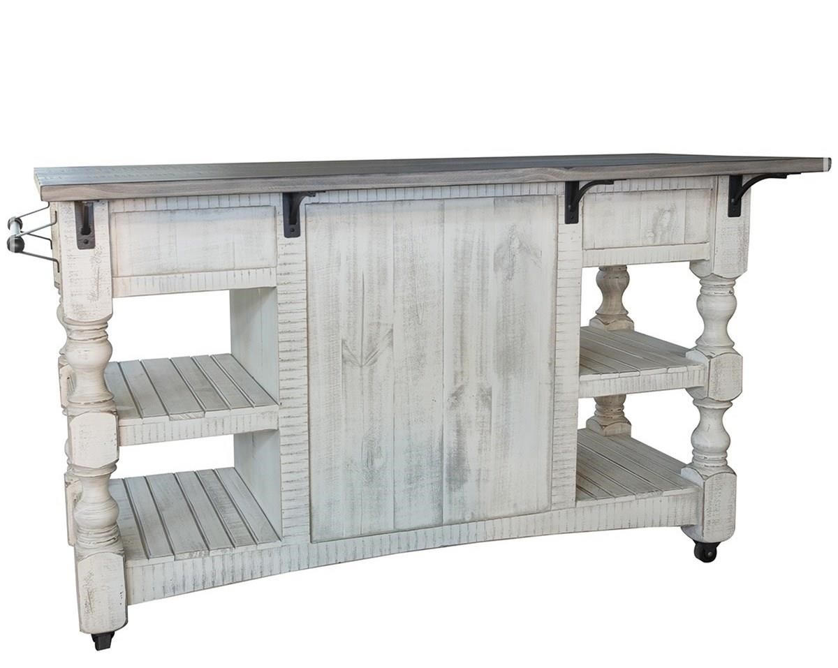 2-Door Kitchen Island Cart