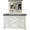 International Furniture Direct 768 Luna Dresser and Mirror