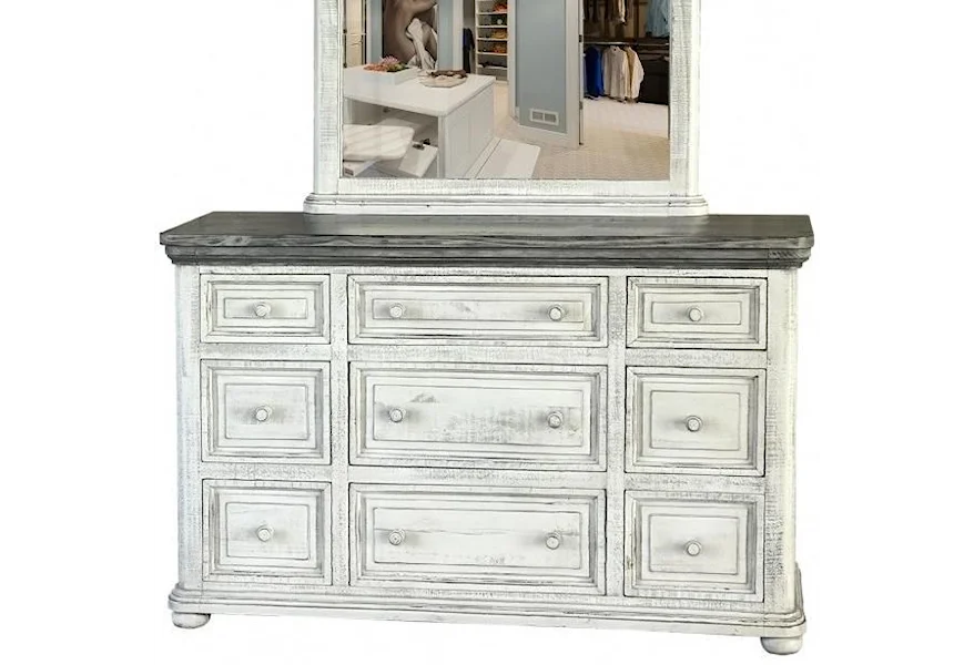 768 Luna 9 Drawer Dresser by International Furniture Direct at Godby Home Furnishings