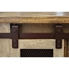 IFD 900 Antique End Table with 1 Door and 3 Drawers