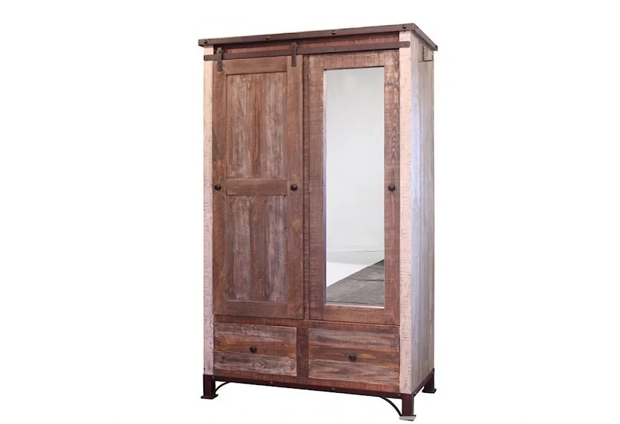 900 Antique Armoire by International Furniture Direct at Furniture and ApplianceMart