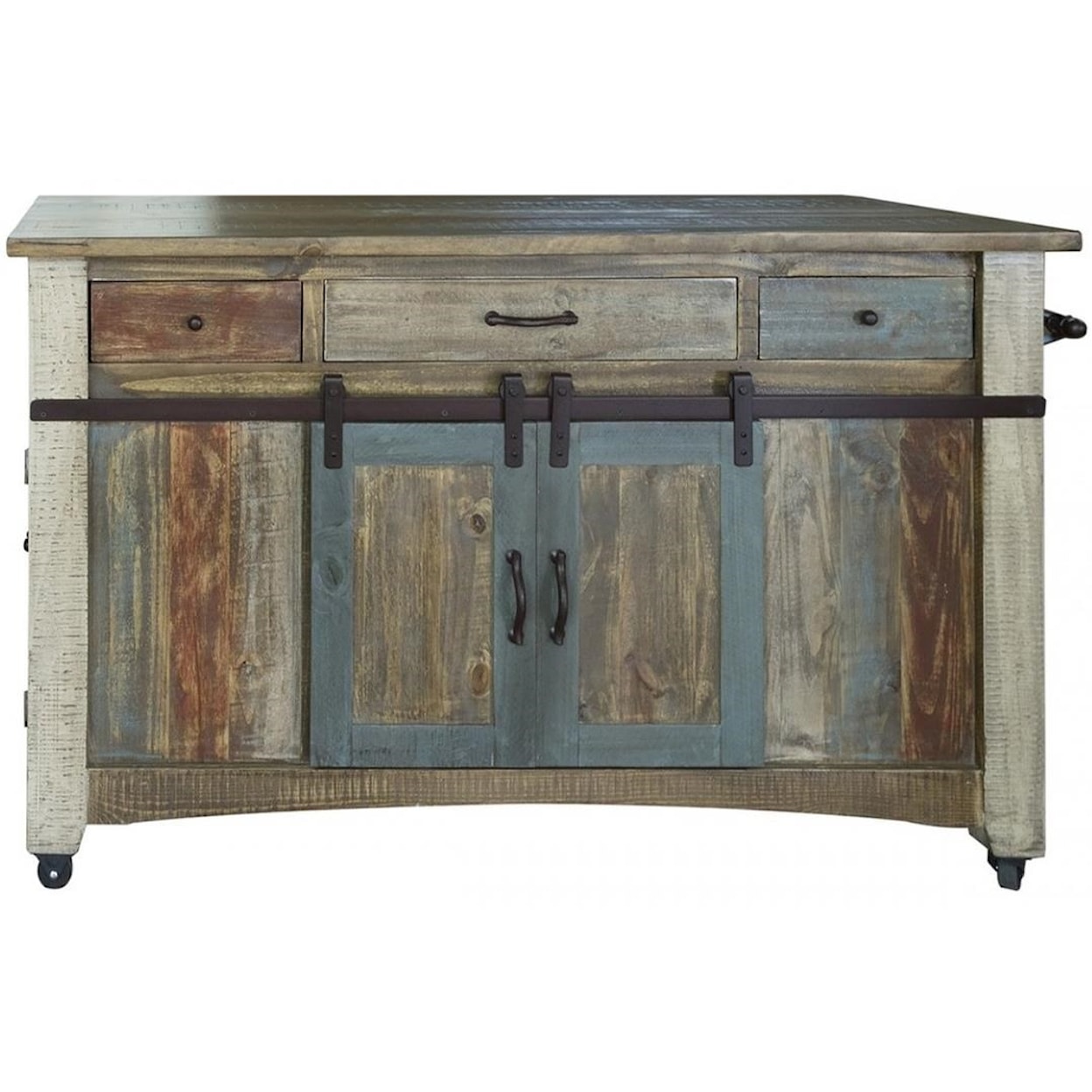 International Furniture Direct 900 Antique Kitchen Island