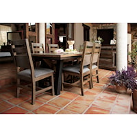 Rustic 7 Piece Dining Table and Chair Set