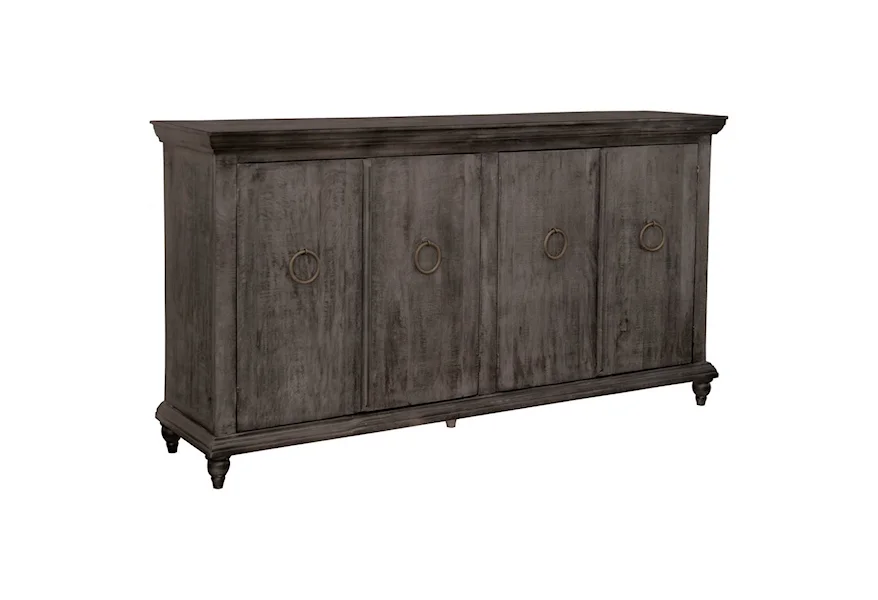 Capri 4-Door Console by International Furniture Direct at Gill Brothers Furniture & Mattress