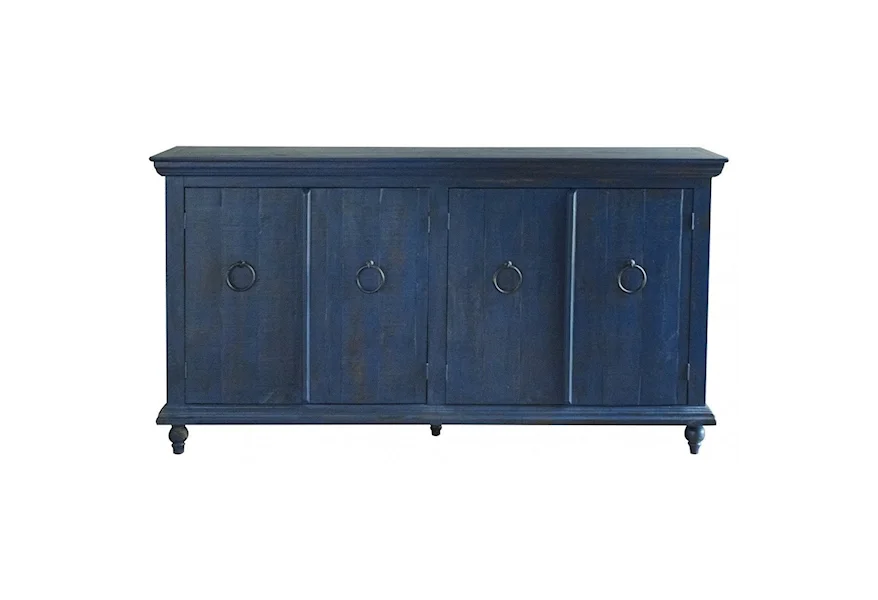 Capri 4-Door Console by International Furniture Direct at Miller Waldrop Furniture and Decor
